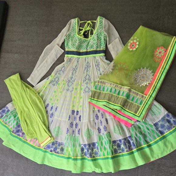 Colourful Anarkali (Size Small) - Picture 1 of 7